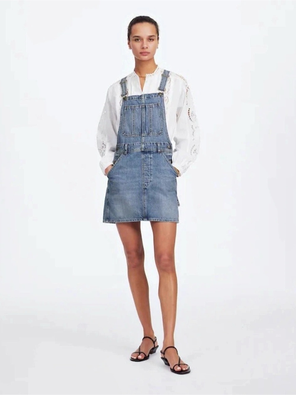 Boxy Mini Skirtall in Billings Wash